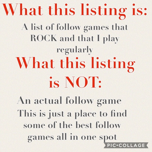 FOLLOW GAMES💕👣 - Picture 2 of 2